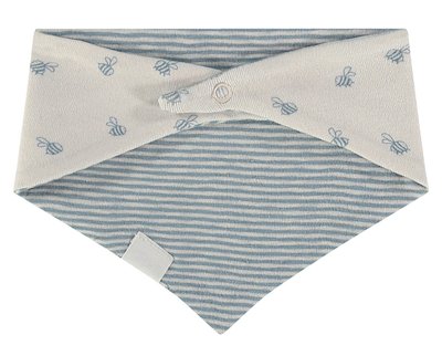Babyface Dreieckstuch - Biene smoke blue babyface