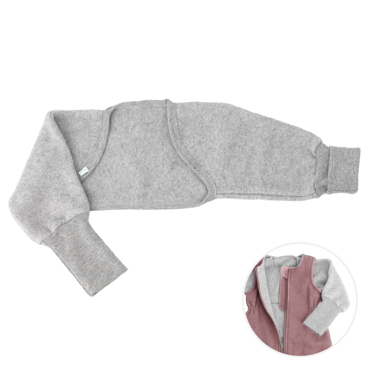 Popolini Schlafsack-Bolero - Grau mélange Popolini