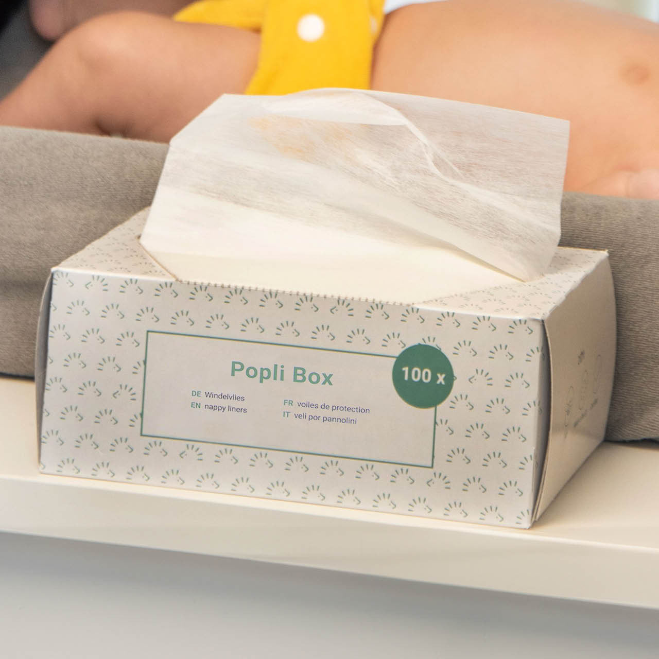 Poplibox Windelvlies - 100 Blatt Popolini