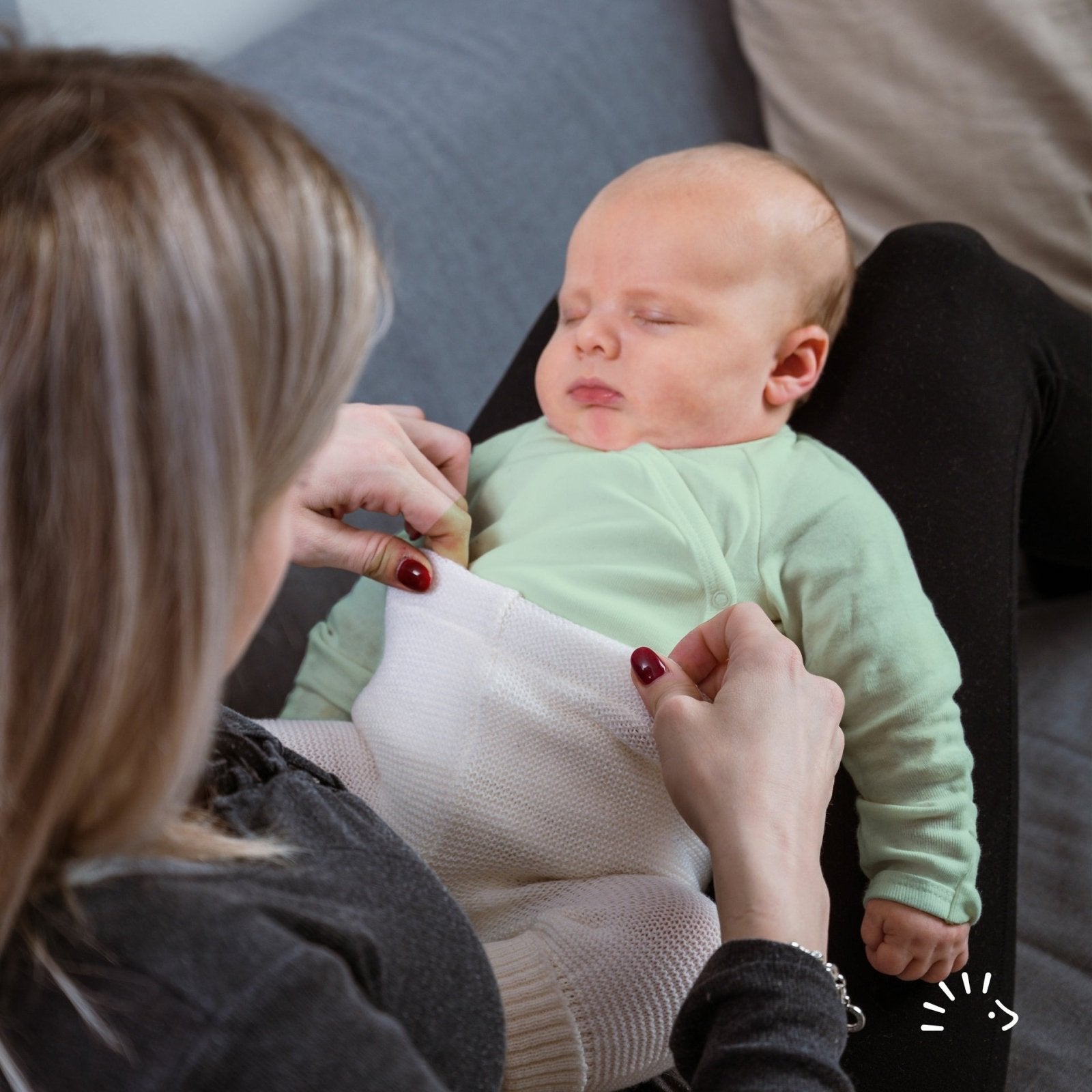 iobio by popolini Wickel-Body langarm - creme / ecru Popolini