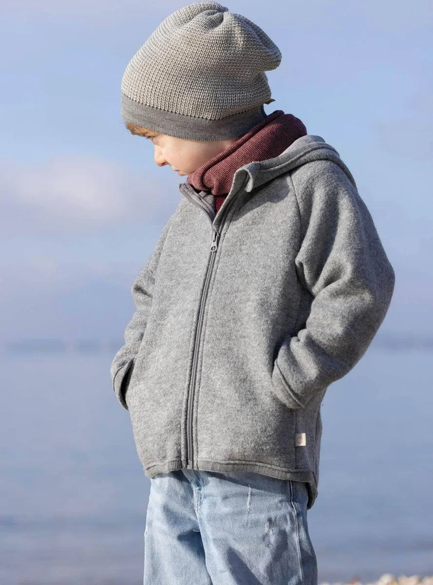 Disana Walk-Jacke Zipp mit Reissverschluss - Grau Disana