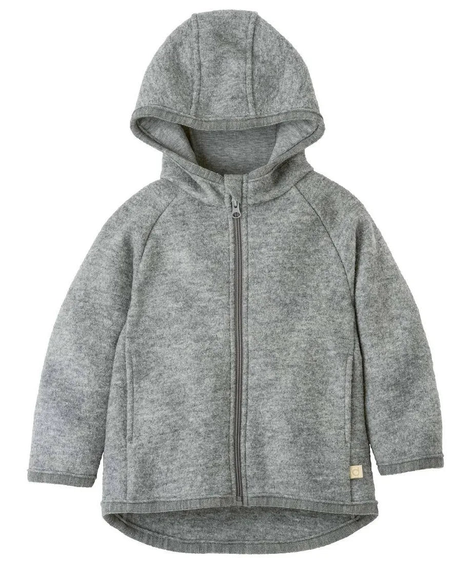 Disana Walk-Jacke Zipp mit Reissverschluss - Grau Disana