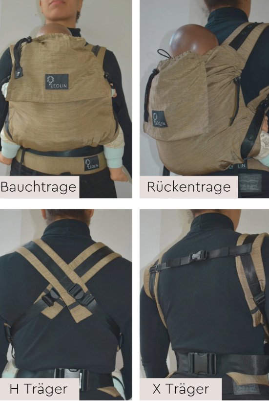 Leolin Maxi Babytrage - Berry Melange Leolin