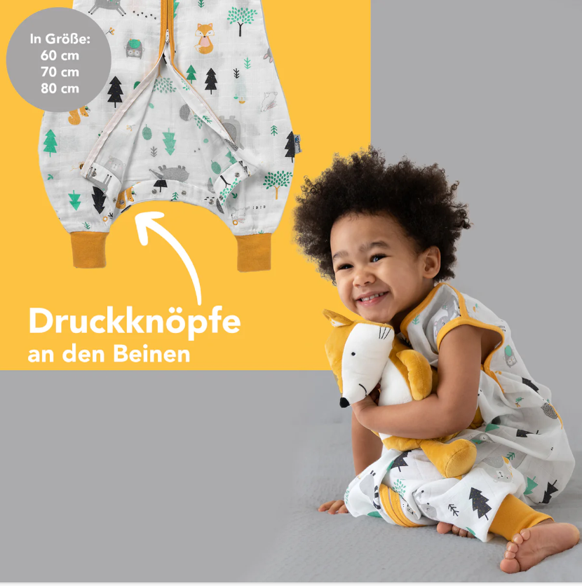 Schlummersack 0.5 Tog Musslin Bambusviskose - Wald Slumbersac