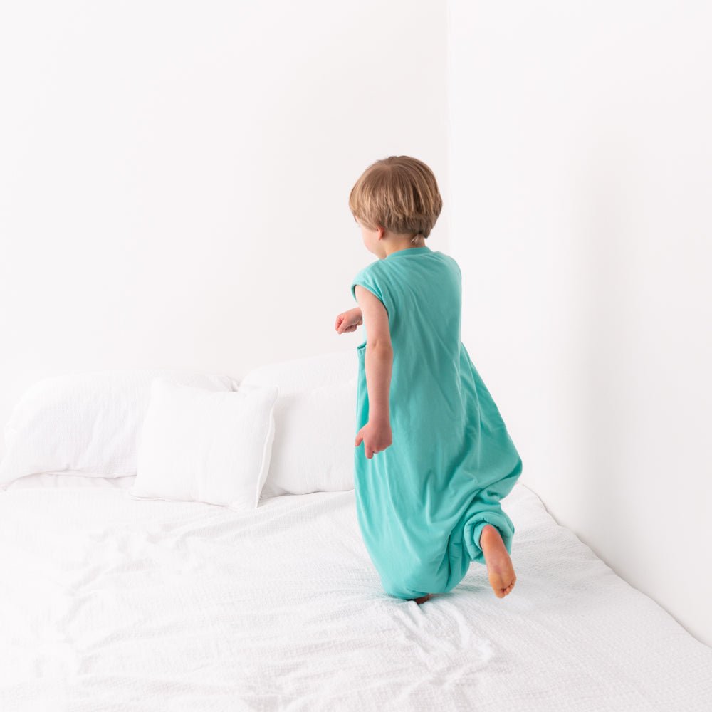 Schlummersack 2.5 Tog mit Umschlagmöglichkeit bei Füssen - Türkis Slumbersac