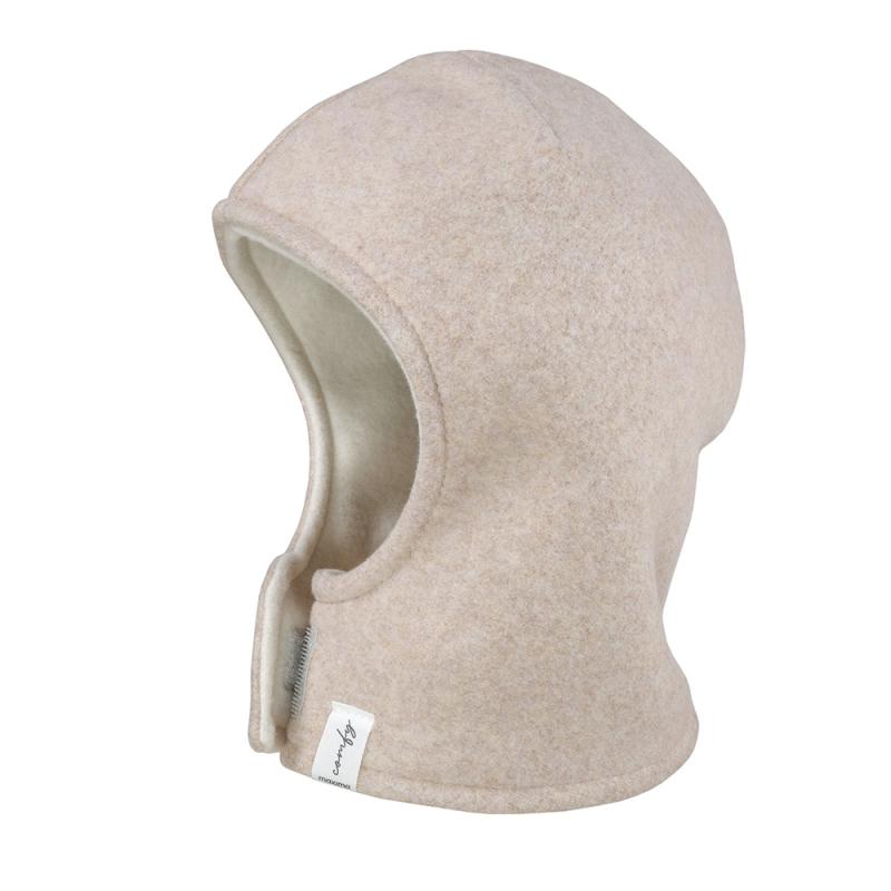 Maximo Mini Schlupfmütze Baumwollfleece - beige maximo