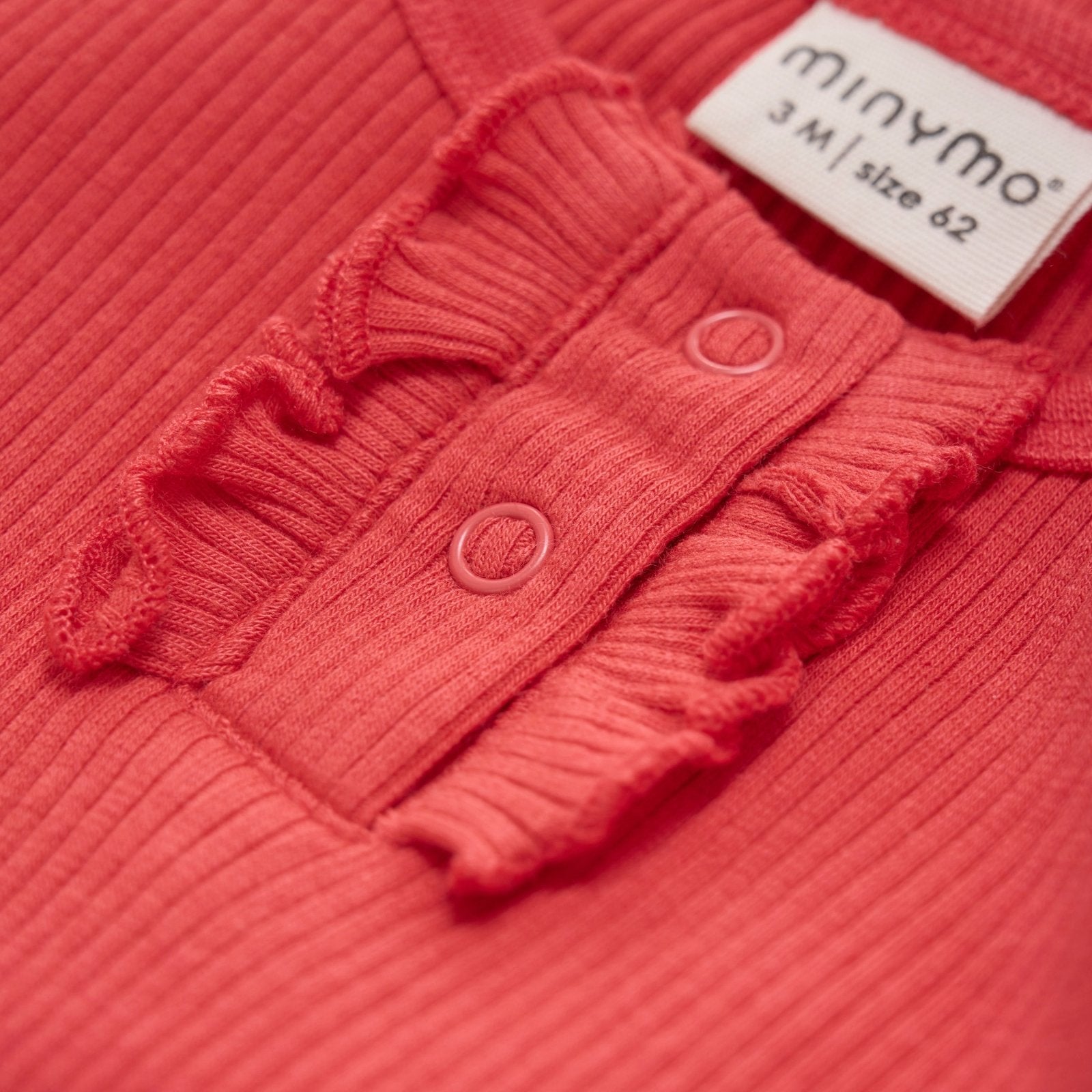 Minymo Tencel Body in Rippoptik - Tomato Puree Minymo