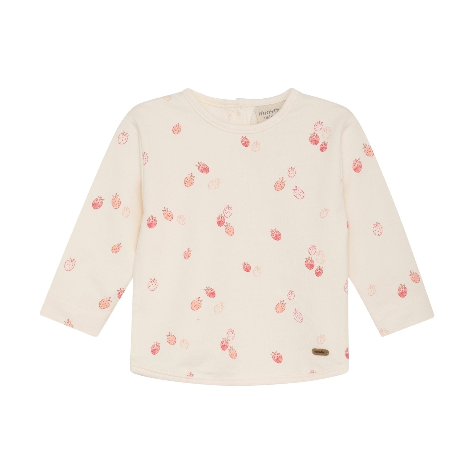 Minymo Pullover aus Bambusviskose - Erdbeeren Minymo
