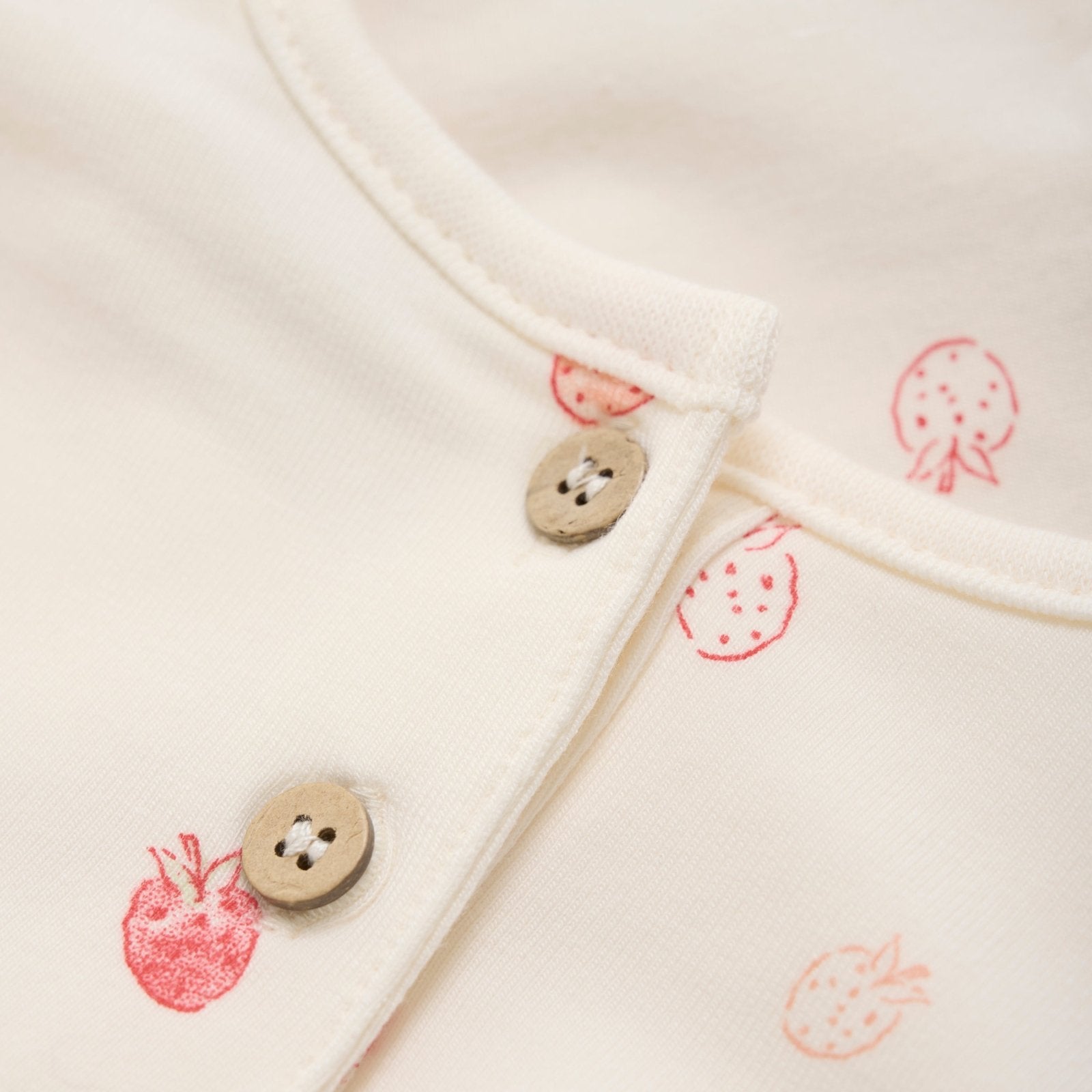 Minymo Pullover aus Bambusviskose - Erdbeeren Minymo