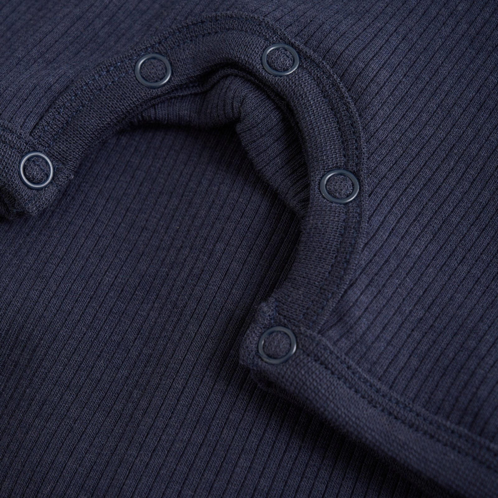 Minymo Tencel kurzarm Jumpsuit Rippoptik - blue nights Minymo