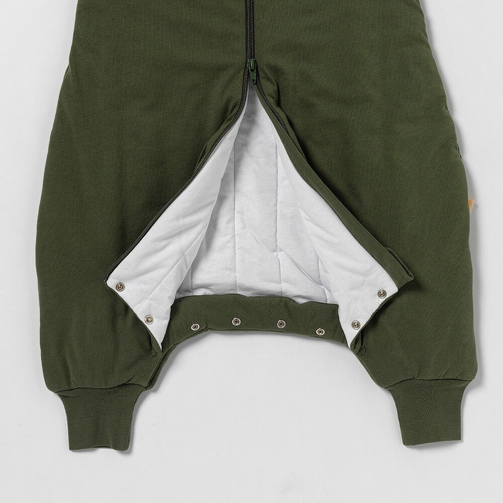 Schlummersack 2.5 Tog mit Umschlagmöglichkeit bei Füssen - Olive Slumbersac