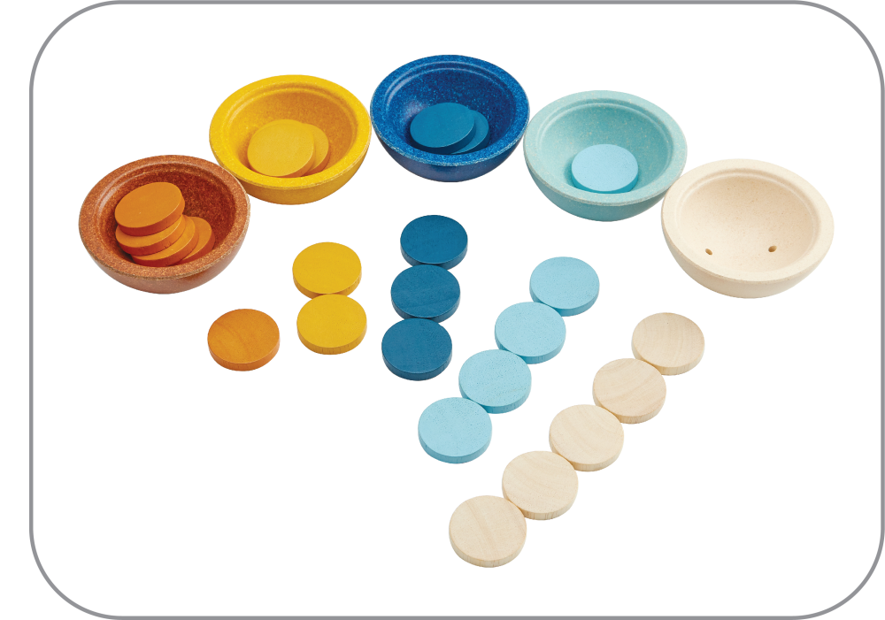 Plan Toys Sortier- und Zählbecher Plan Toys