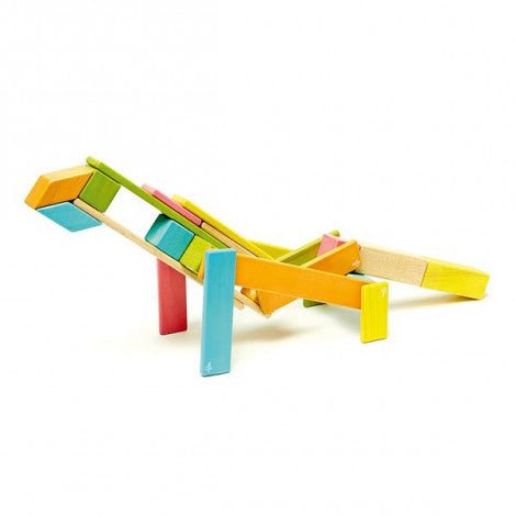 tegu 24 Magnetische Holzbausteine bunt Tegu