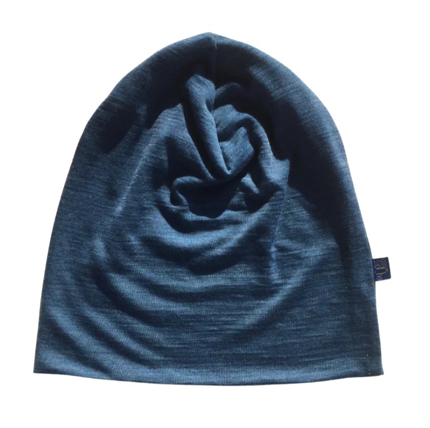 Glückskind Beanie Damen/Herren Merinowolle & Tencel - XL - bergsee - Familienbande - Glückskind