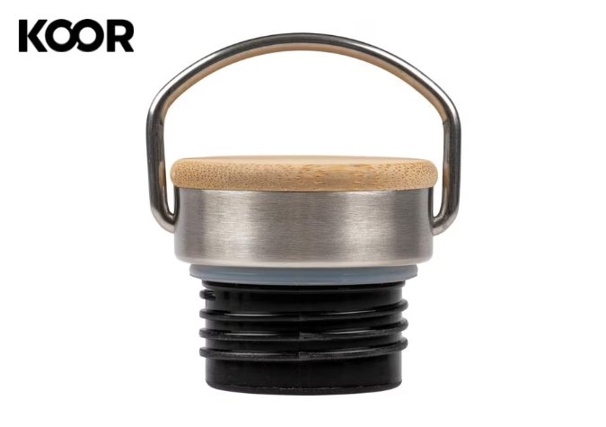 KOOR Trinkflasche Acciaio Legno 1 L KOOR