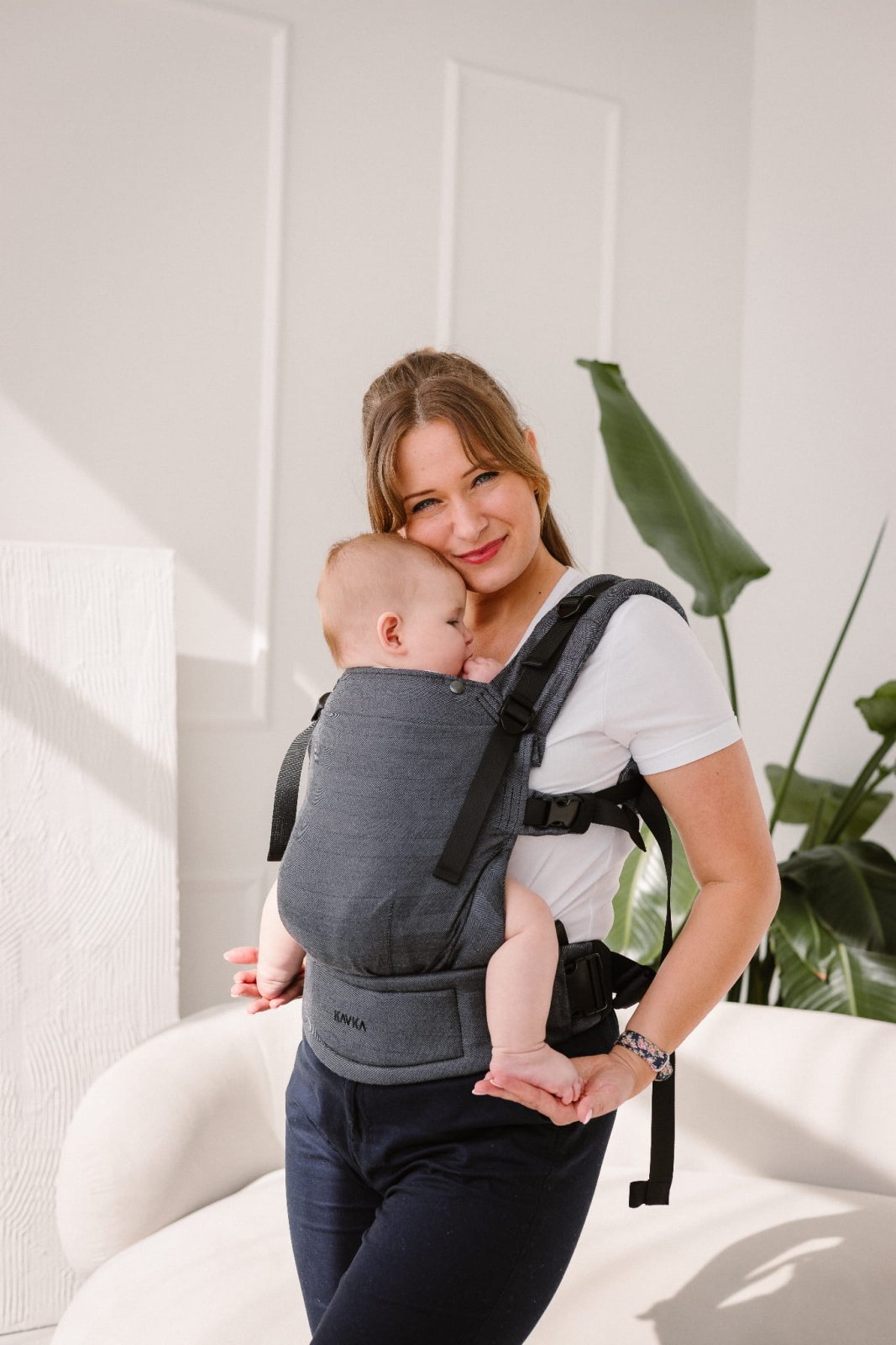 Kavka Multi-Age - Anthracite Herringbone verkürzte Träger - Familienbande - kavka