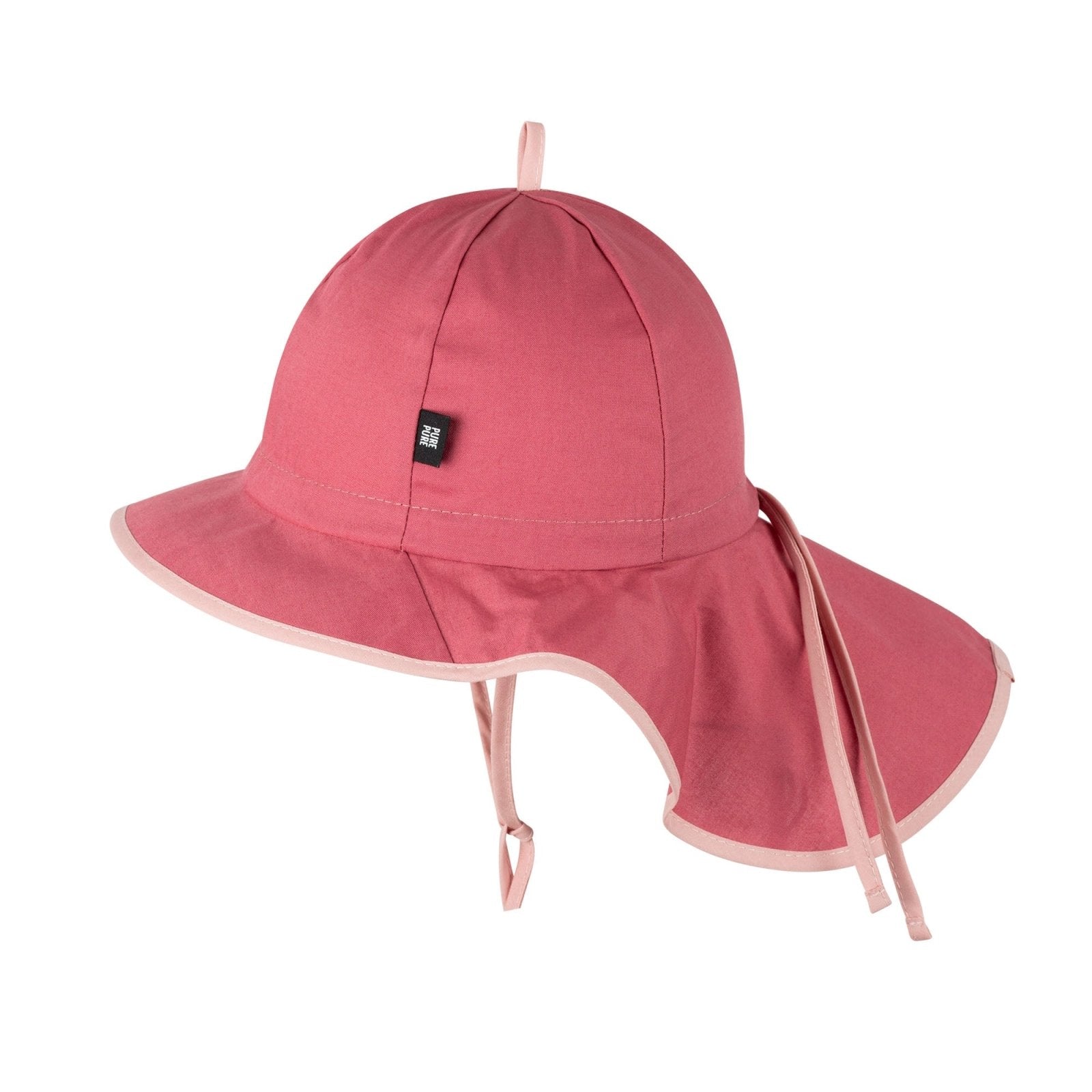 PurePure Sonnenhut Mini Nackenschutz - mauve-wood purepure