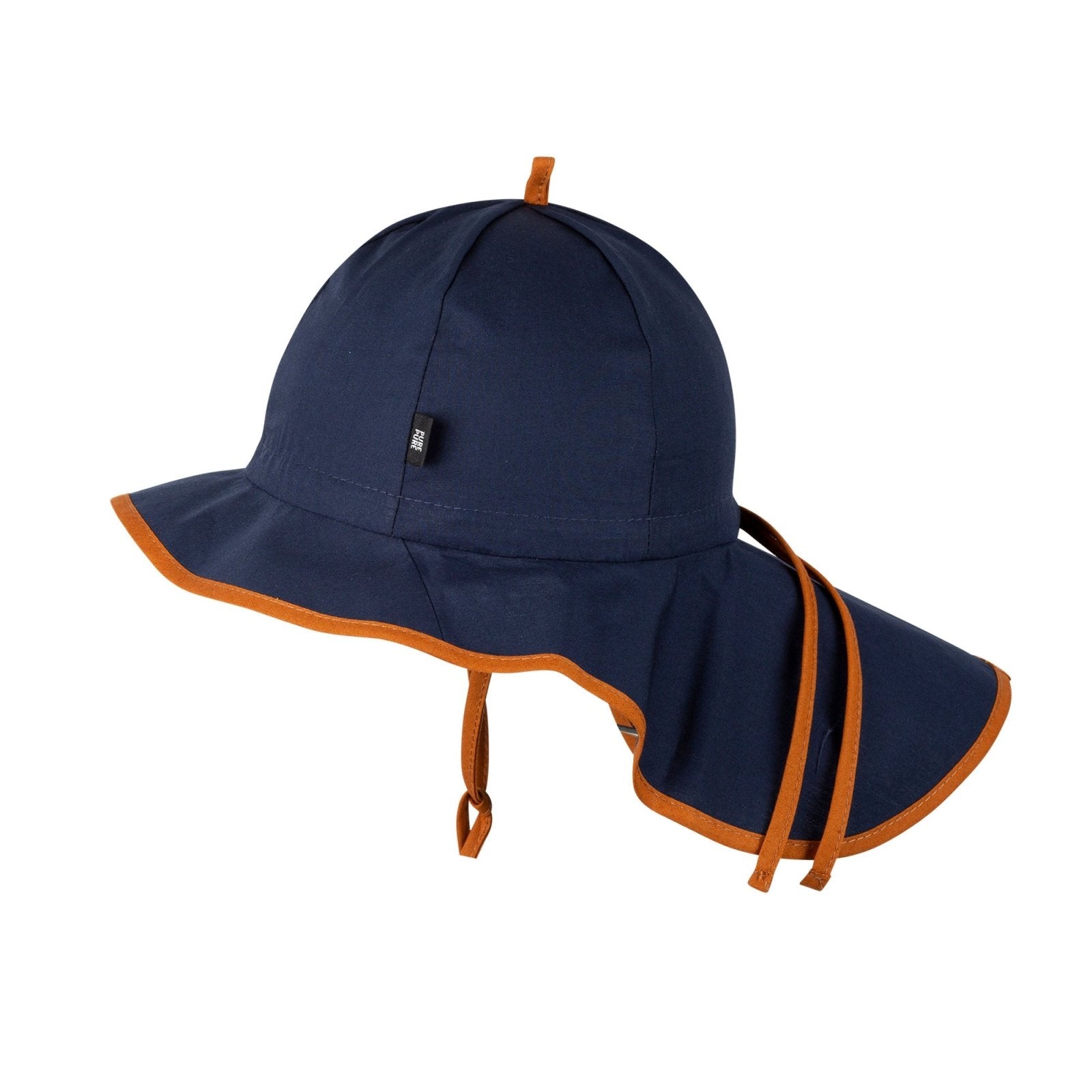PurePure Sonnenhut Mini Nackenschutz - indigo purepure