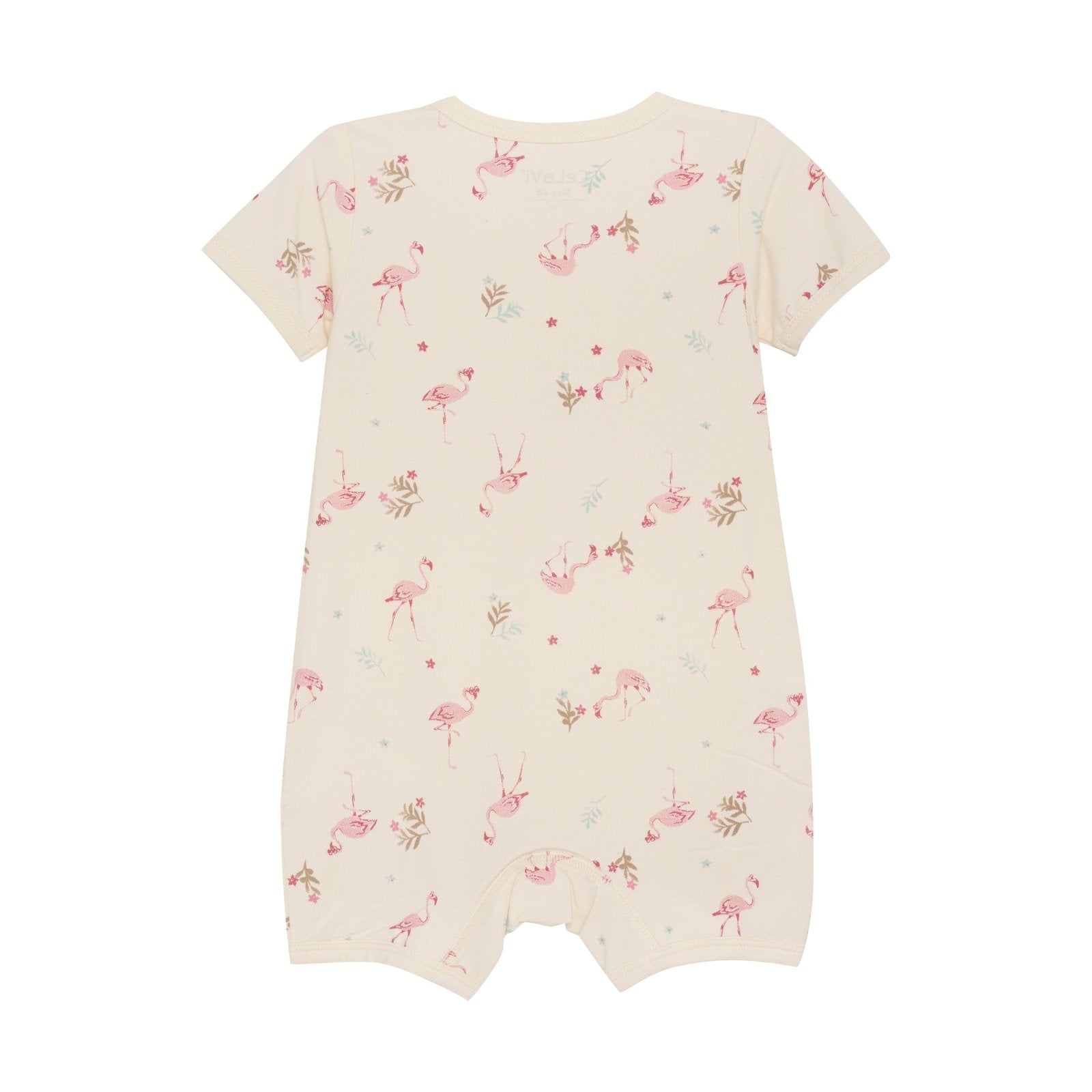 CeLaVi Kurzarm Jumpsuit / Pyjama Bambusviskose/Baumwolle - Flamingo CeLaVi