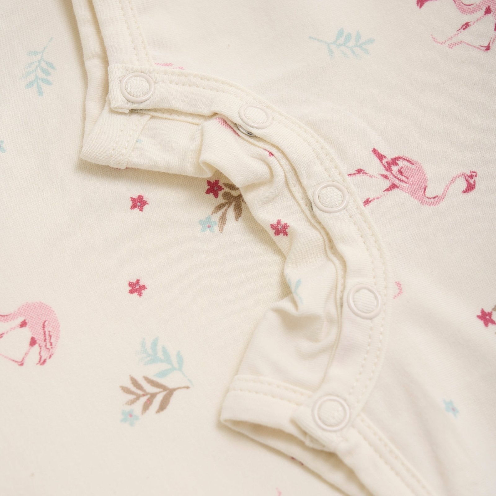 CeLaVi Kurzarm Jumpsuit / Pyjama Bambusviskose/Baumwolle - Flamingo CeLaVi