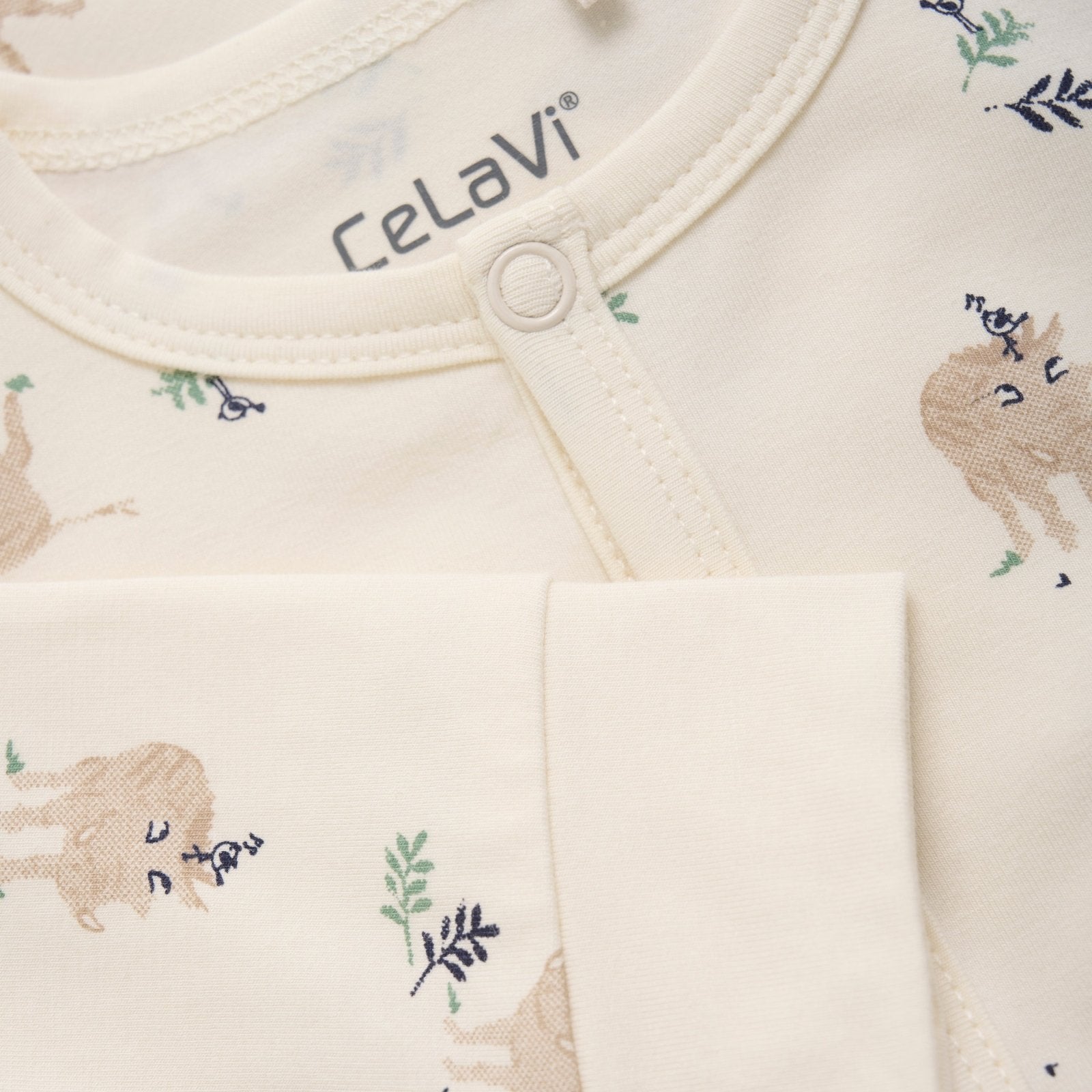 CeLaVi Jumpsuit / Pyjama Bambusviskose/Baumwolle - Wildschweinchen CeLaVi