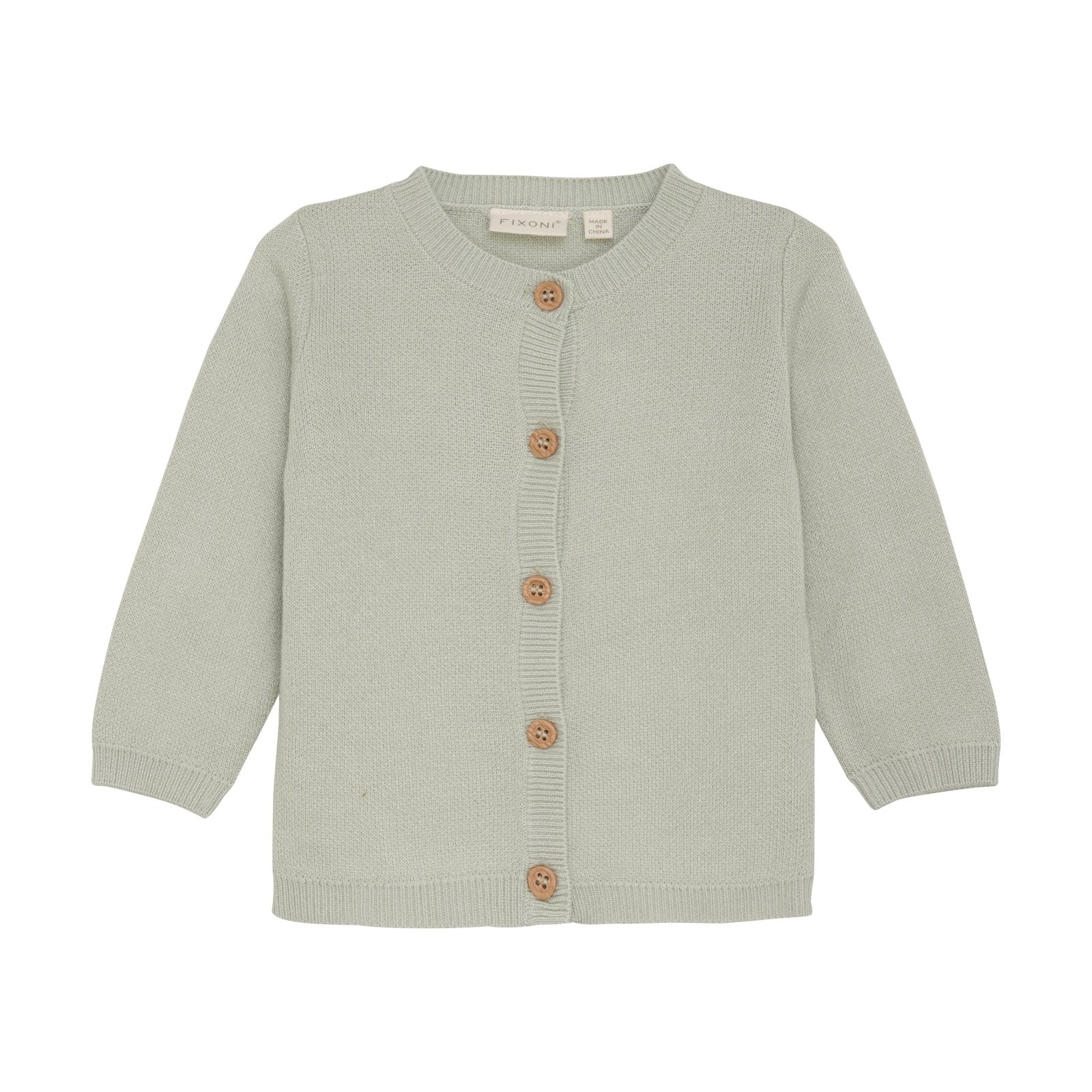 Fixoni Strick-Jäckchen Bambus/Baumwolle - Mineral Gray fixoni