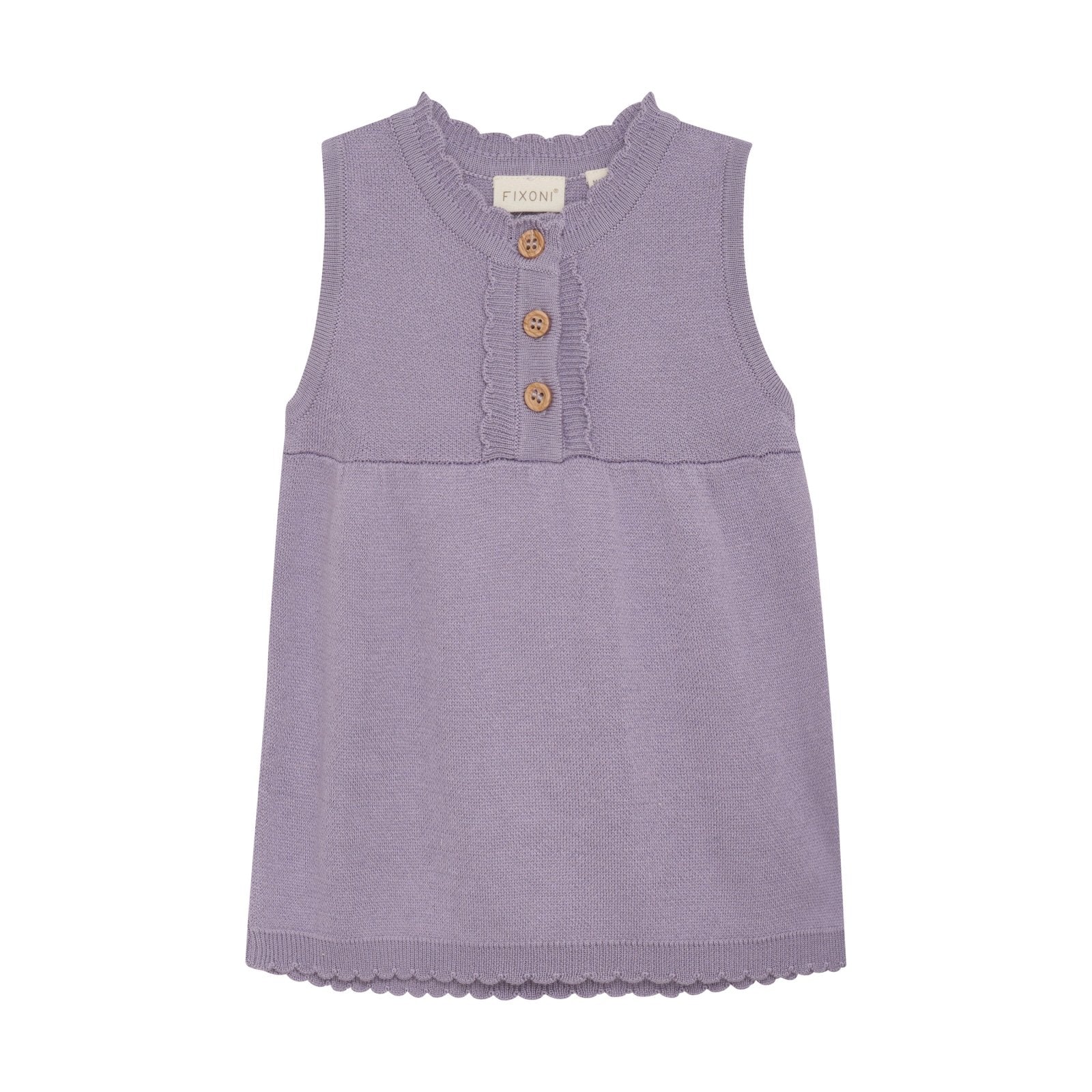 Fixoni Strick-Kleid Bambus/Baumwolle - Lavender Gray - Familienbande - fixoni