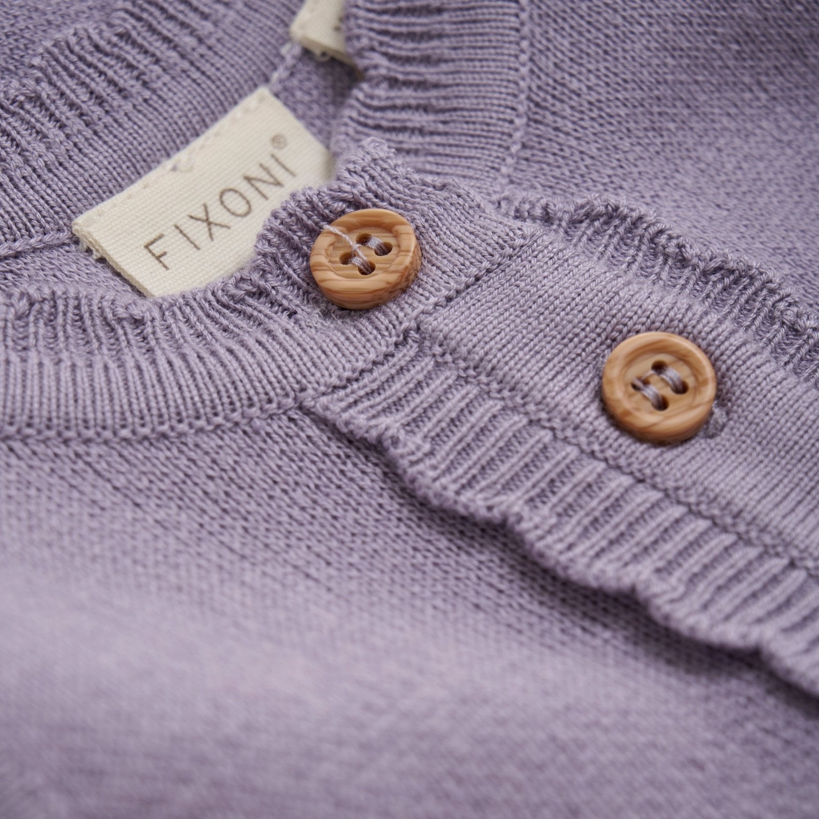 Fixoni Strick-Kleid Bambus/Baumwolle - Lavender Gray fixoni