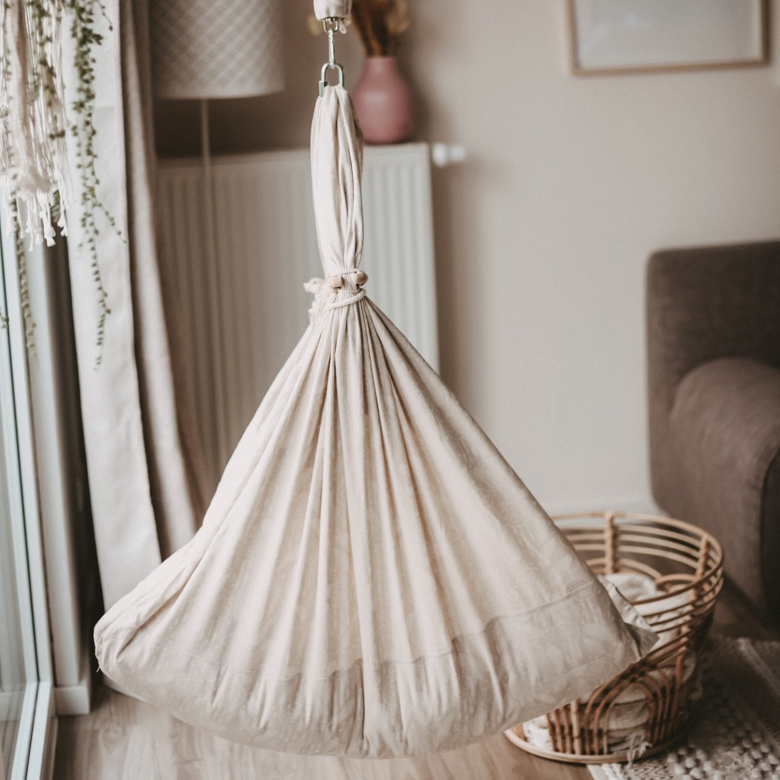 Schmusewolke Federwiege inkl. Türklammer - Dreamcatcher Warm Grey Schmusewolke