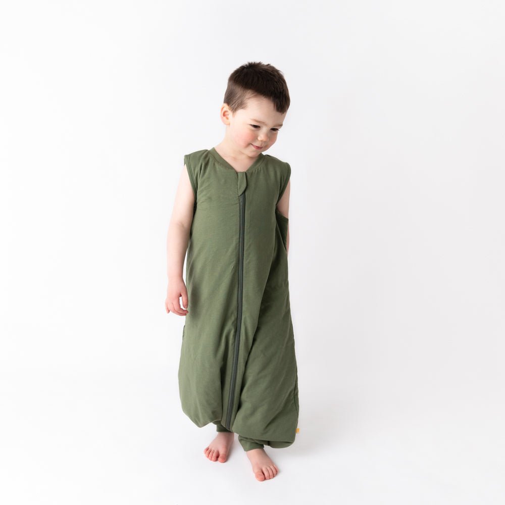 Schlummersack 2.5 Tog mit Umschlagmöglichkeit bei Füssen - Olive Slumbersac