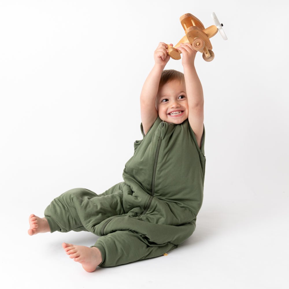 Schlummersack 2.5 Tog mit Umschlagmöglichkeit bei Füssen - Olive Slumbersac