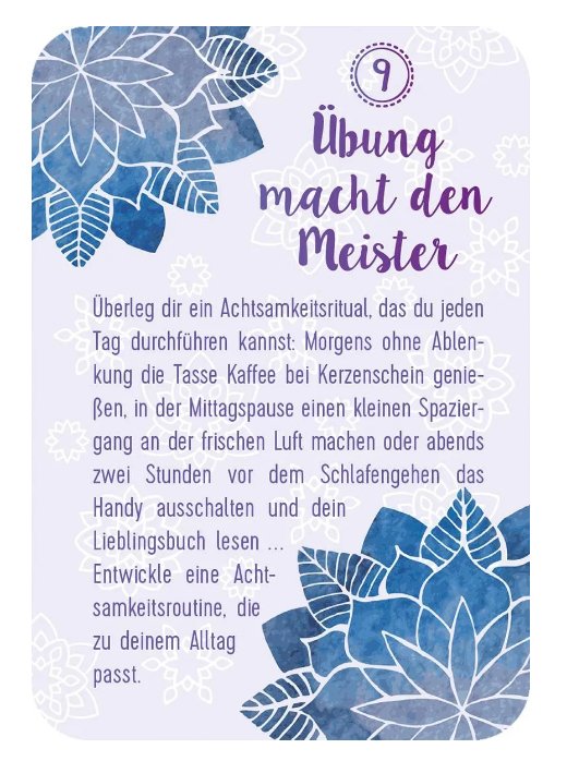 Achtsamkeit für den Advent - 24 Karmakärtchen ars dition