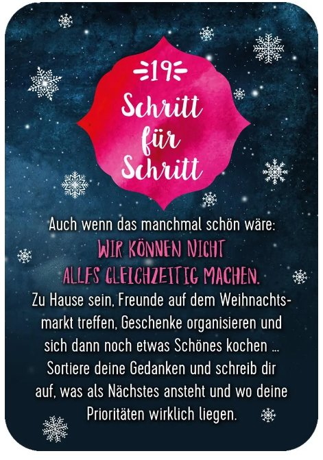 Achtsamkeit für den Advent - 24 Karmakärtchen ars dition