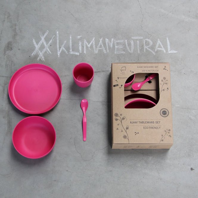 Ajaa Geschirrset 4-Teilig (diverse Farben) Pink ajaa