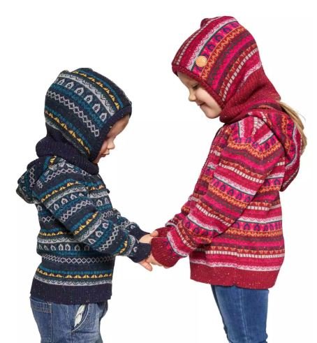 Alpaka Schlupfmütze - blau Apu Kuntur