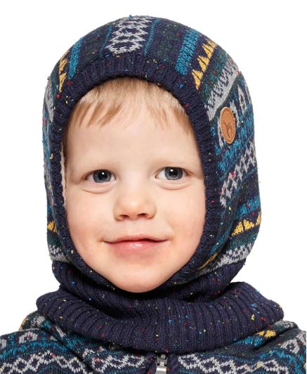 Alpaka Schlupfmütze - blau Apu Kuntur