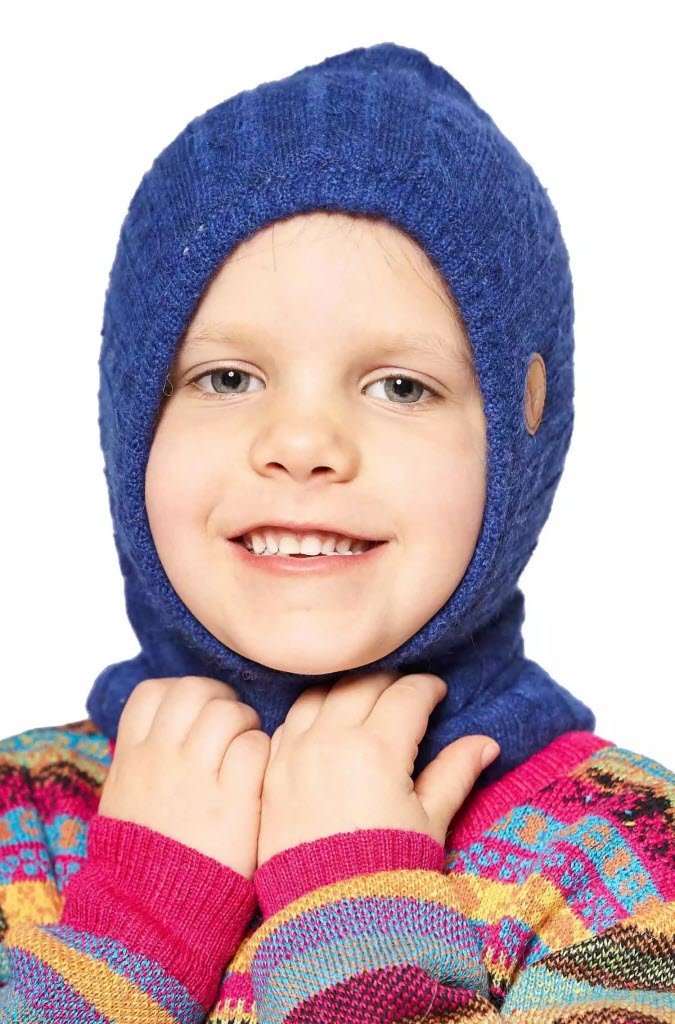 Alpaka Schlupfmütze - Lani blau Apu Kuntur