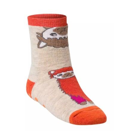 Alpaka Socken mit Stopper - Alpaka Orange Apu Kuntur