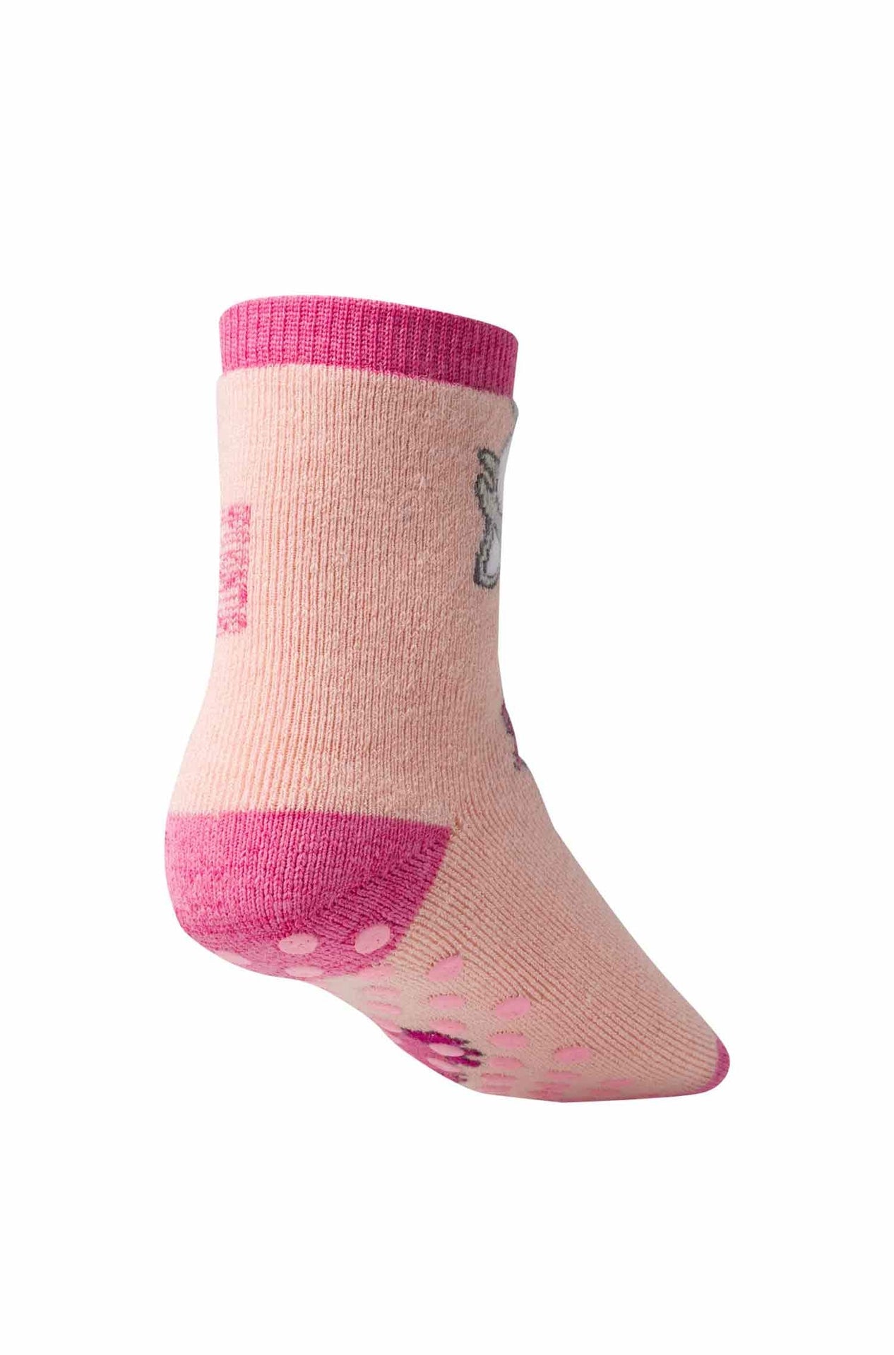 Alpaka Socken mit Stopper - Alpaka Rosa Apu Kuntur