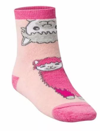 Alpaka Socken mit Stopper - Alpaka Rosa Apu Kuntur