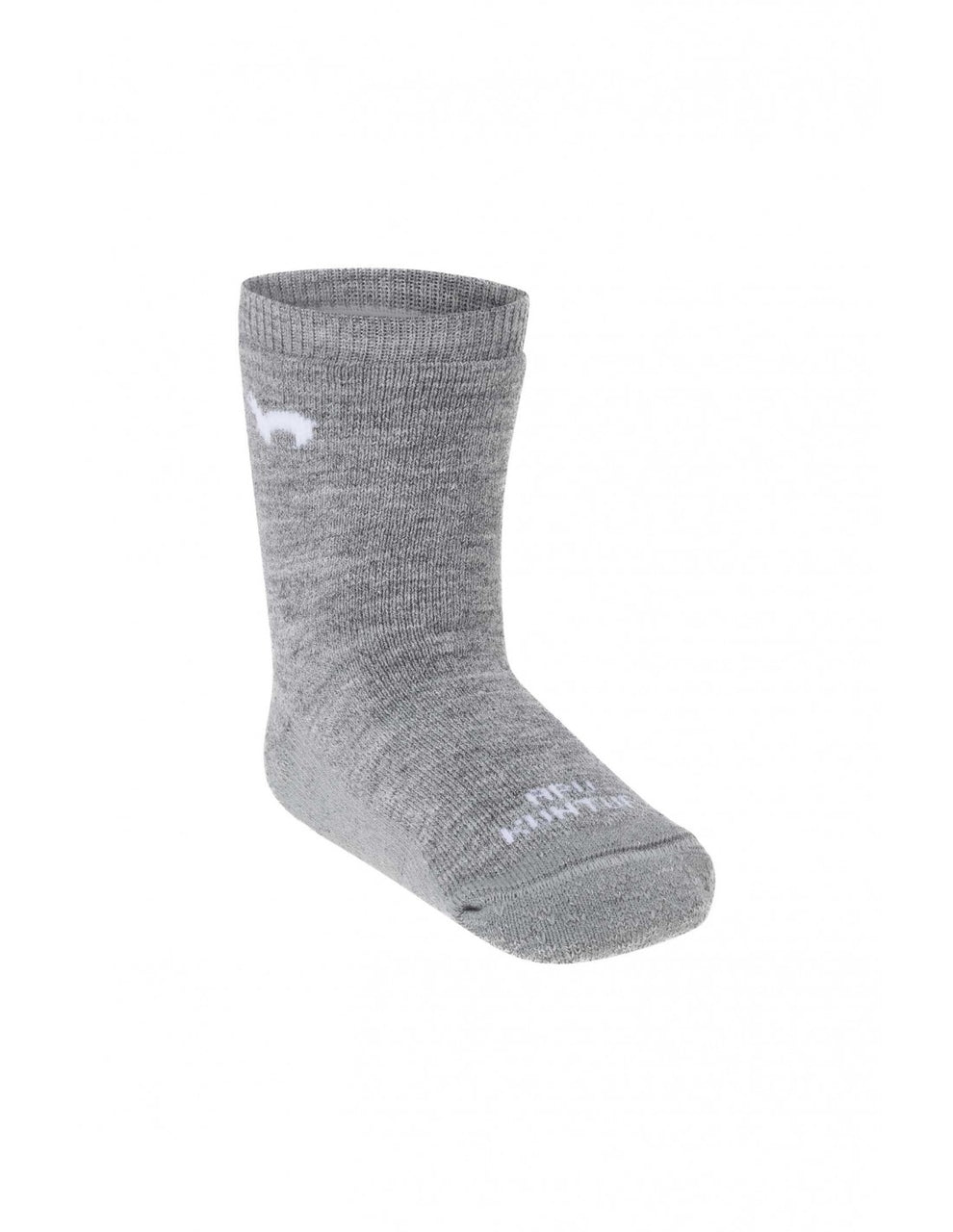 Alpaka Socken mit Stopper - grau - Familienbande