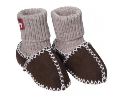 Baby Schühchen aus Alpaka und Lammfell Apu Kuntur