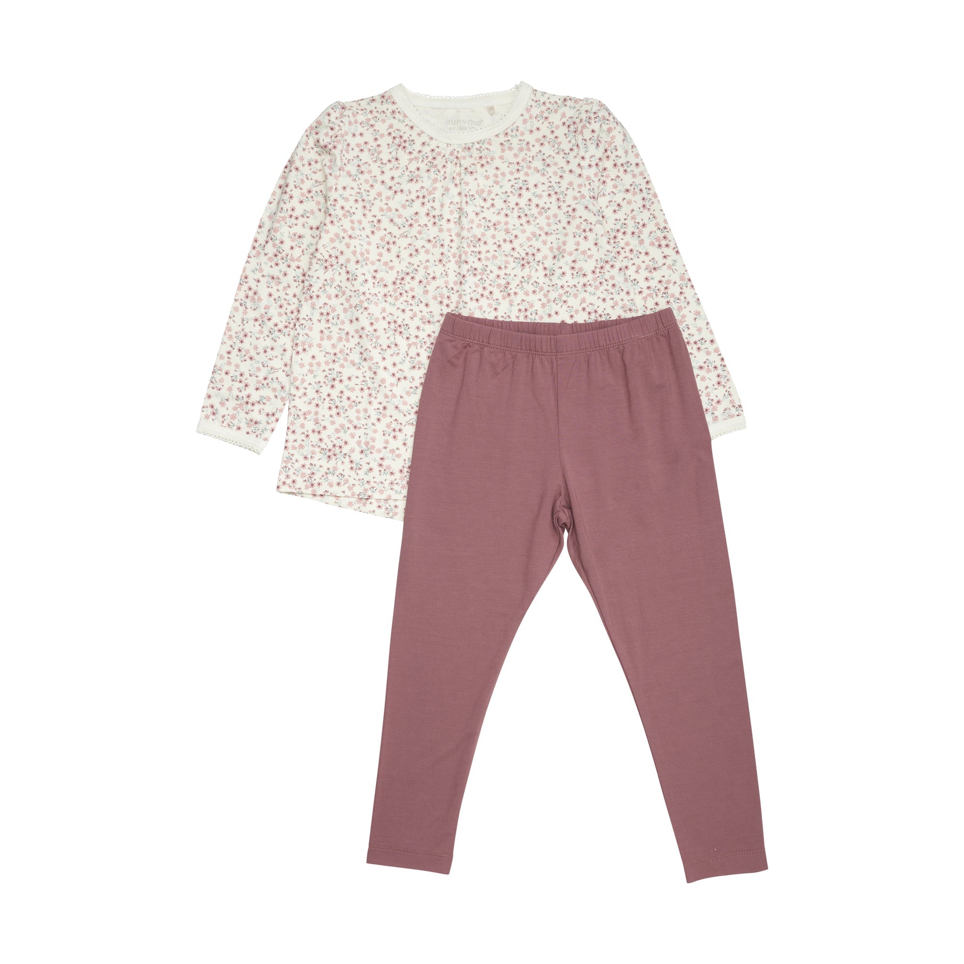 Minymo Bambus Pyjama Mädchen - Rose Tan Minymo