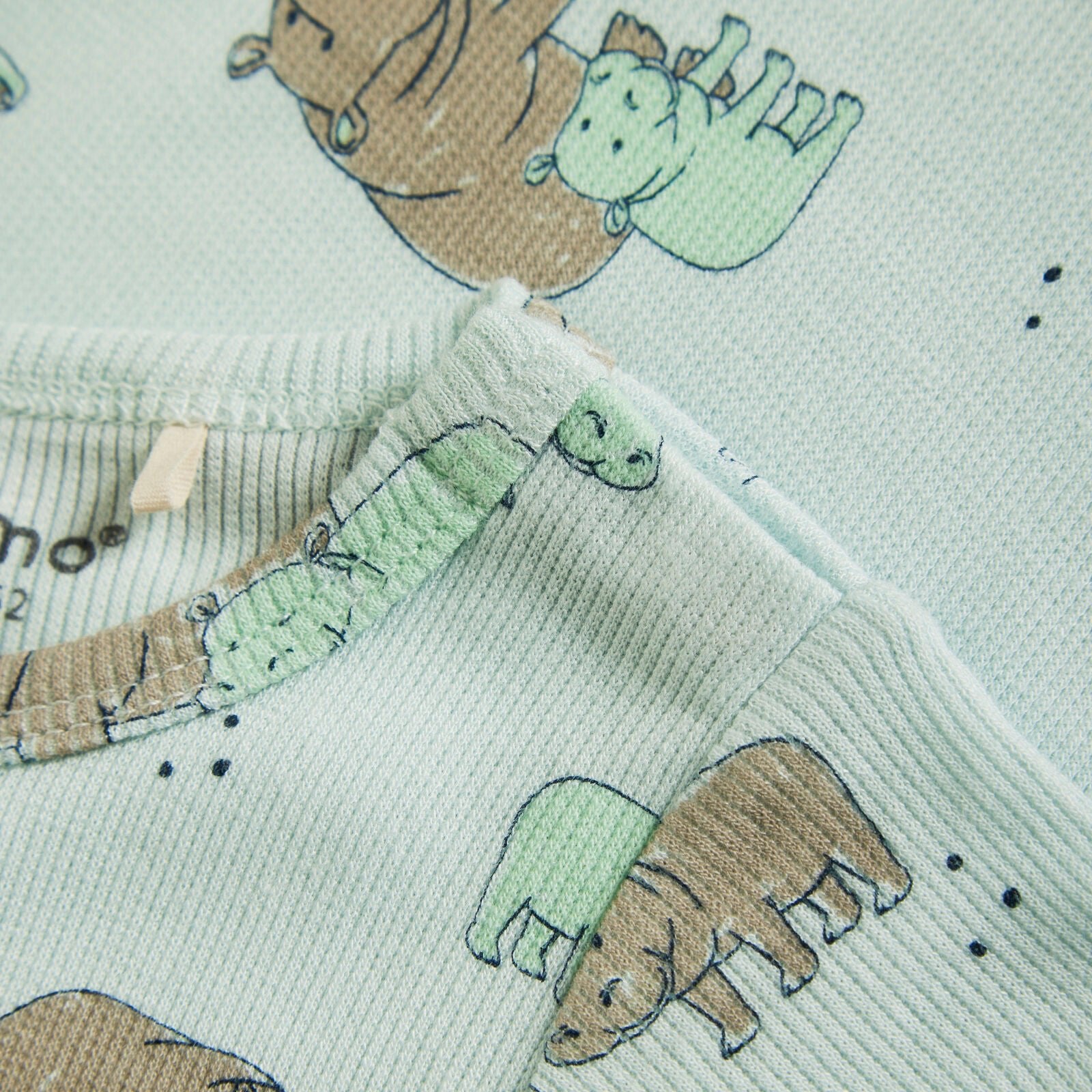 Bambus Rip Spieler kurzarm Minymo - Whispering Blue Minymo