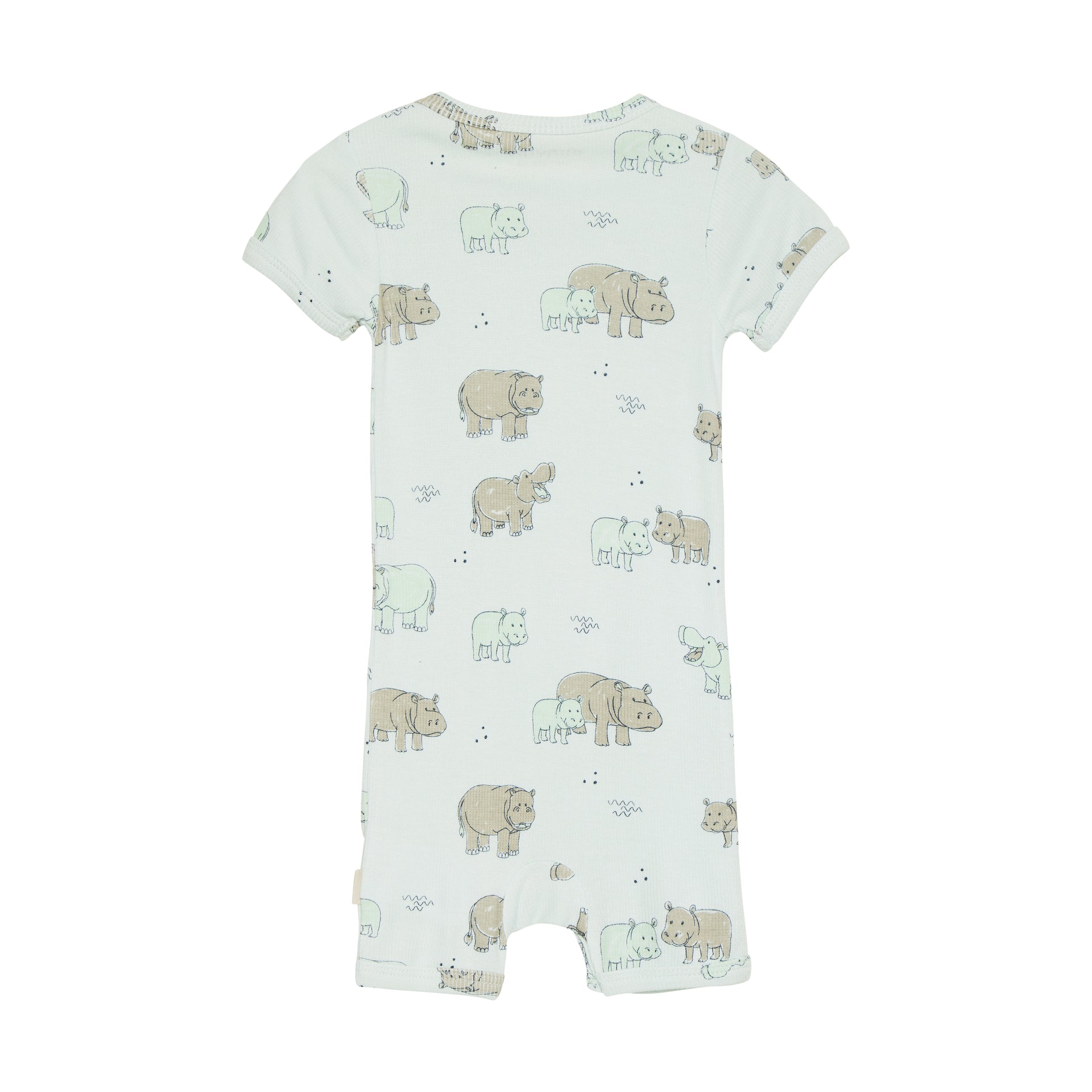 Bambus Rip Spieler kurzarm Minymo - Whispering Blue Minymo