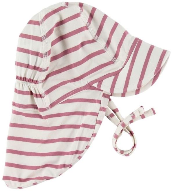 Bambus-Sonnenhut gestreift rosa-weiss Minymo