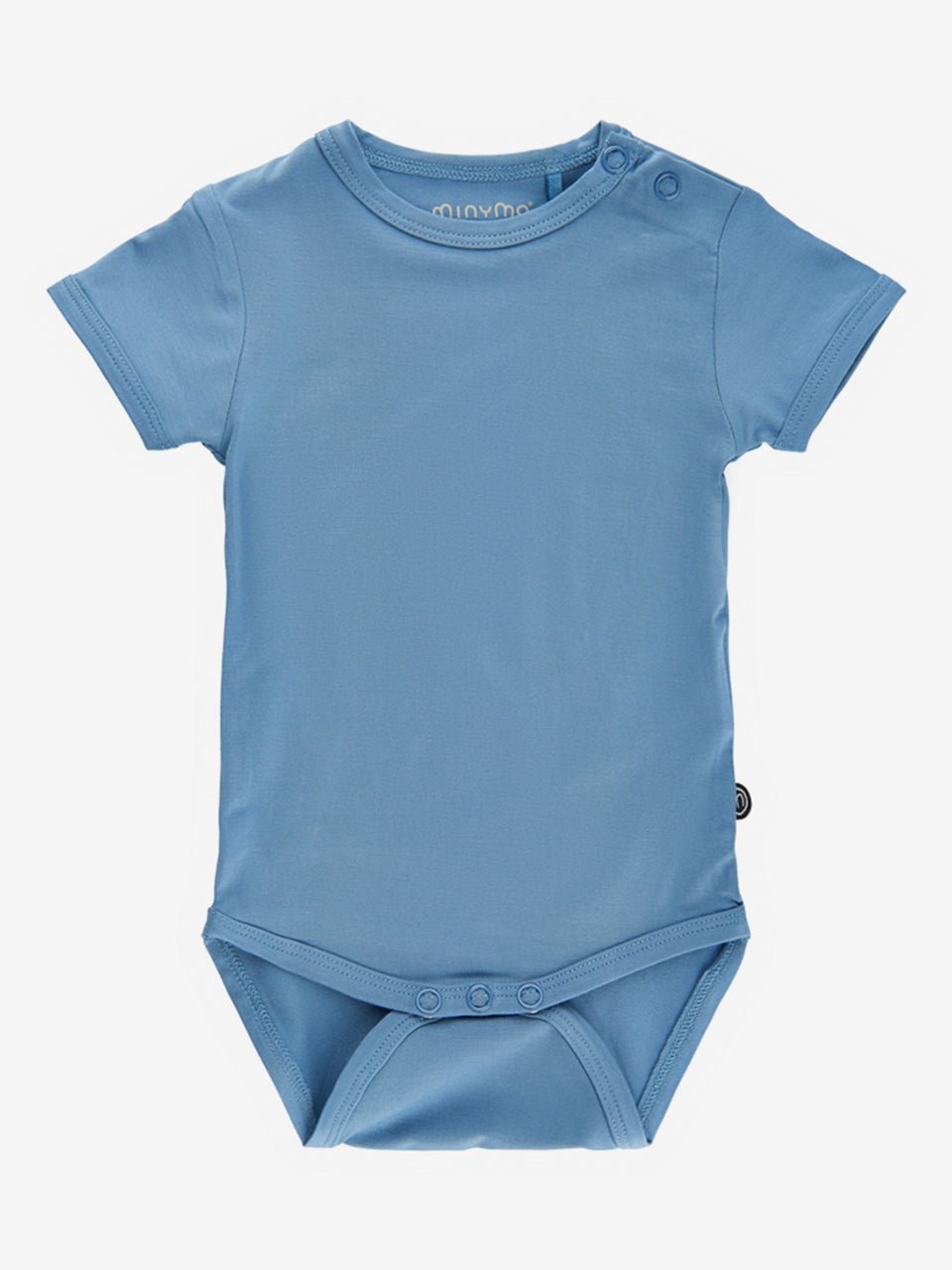 Minymo Bambusbody kurzarm -blau Minymo