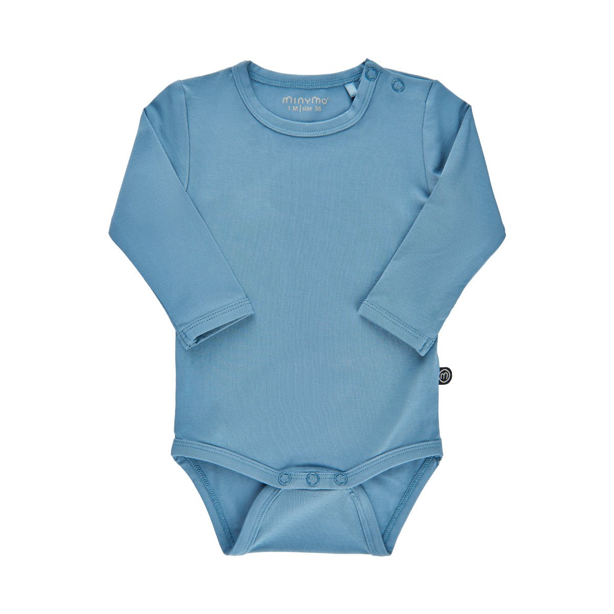 Bambusbody langarm - Blau - Familienbande