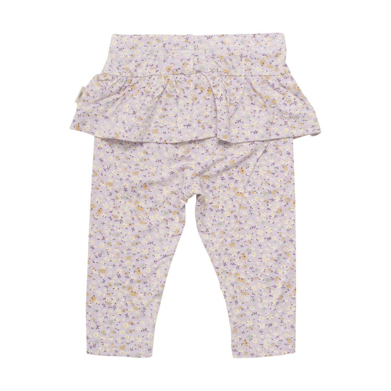 Bambusleggins Minymo mit Rüschen- Misty Lilac Minymo