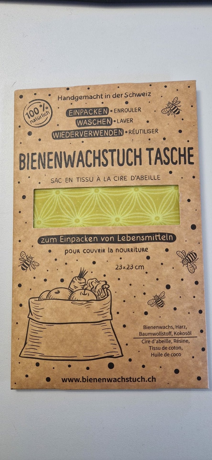 Bienenwachstuch Tasche - Familienbande